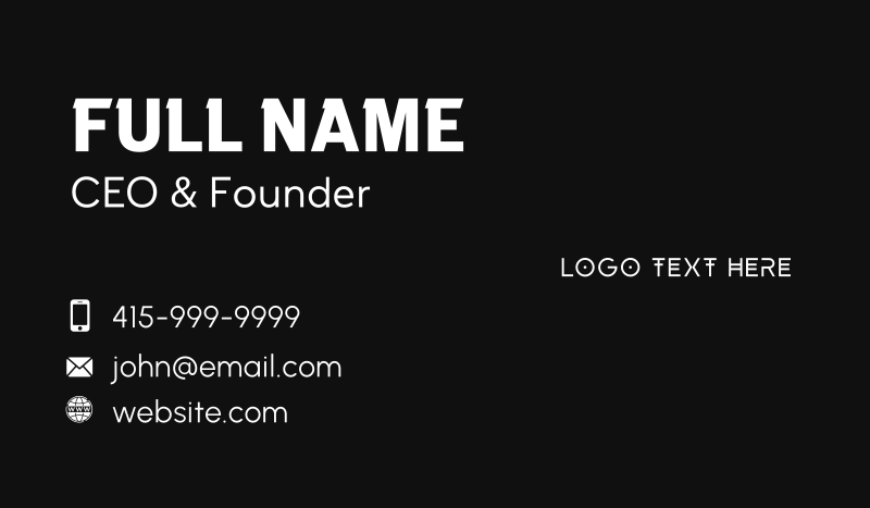 Unique Tribal Studio Business Card