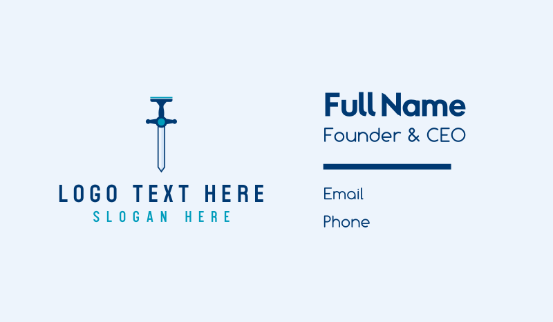 Clean Squeegee Sword  Business Card