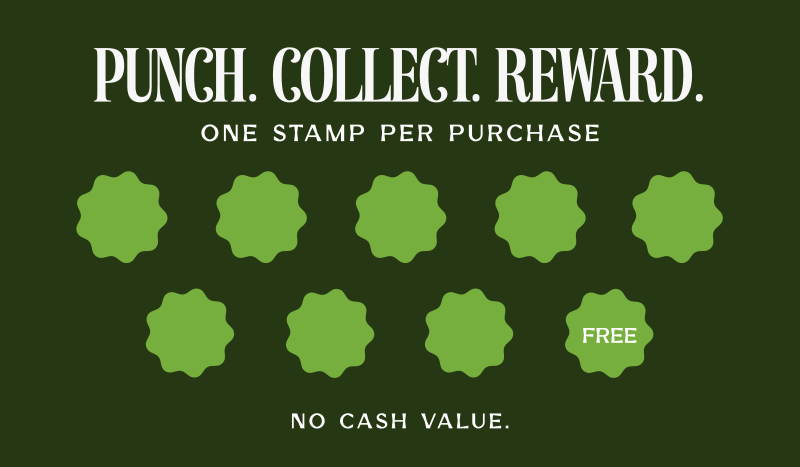 Modern Stamp Reward Business Card