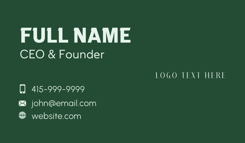 Unique Professional Brand Business Card
