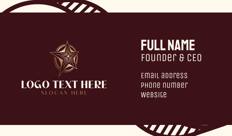 Premium Stellar Star Business Card