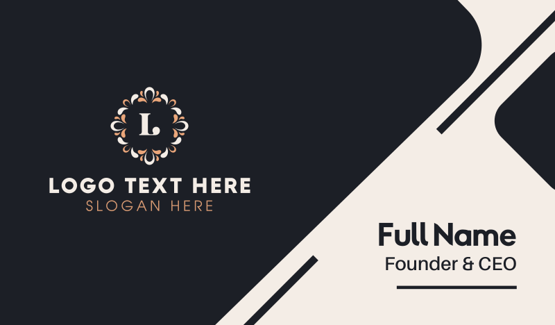 Elegant Lettermark Business Card