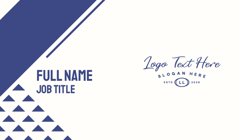 Unique Handcrafted Brand Business Card