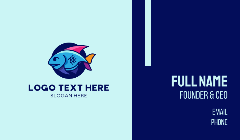 Colorful Fish  Business Card