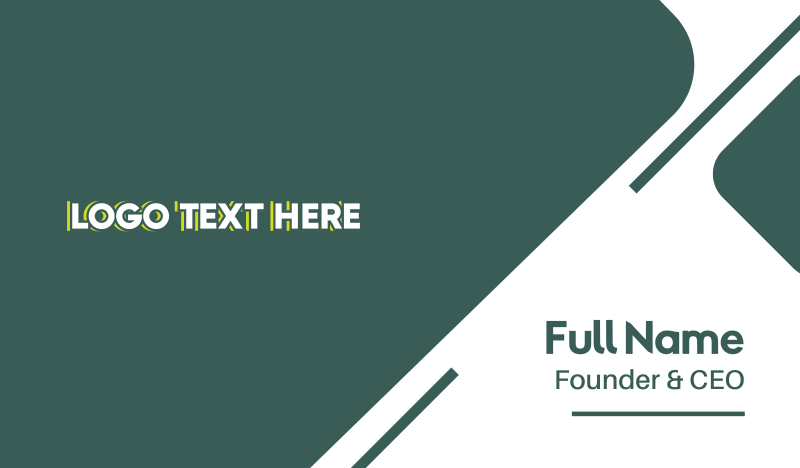 Casual Text Business Card