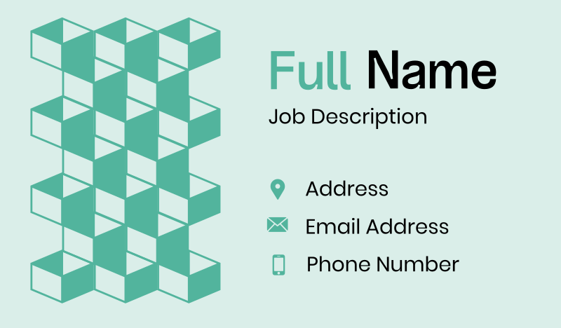 Modern Business Isometric Business Card