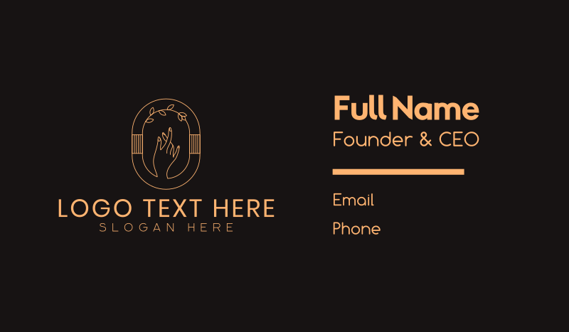 Feminine Beauty Hand Spa Business Card