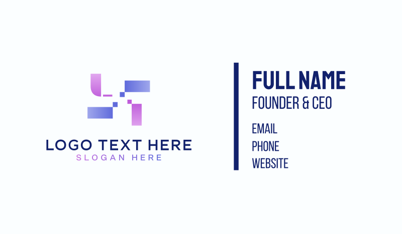 Unique Trendy Studio Business Card