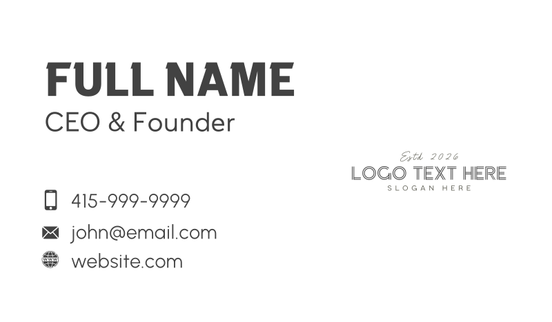 Confetti Elegant Unique Business Card
