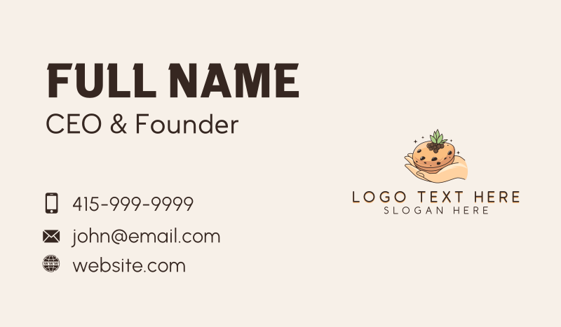 Cookie Bakery  Business Card