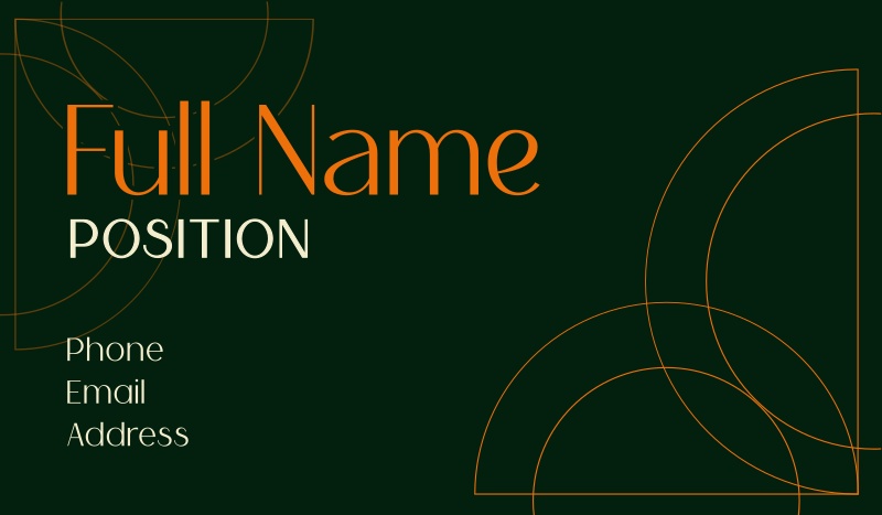 Simple Minimal Business Business Card