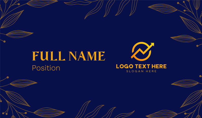 Elegant Leaves Business Card