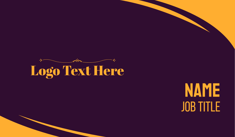 Elegant Text Business Card