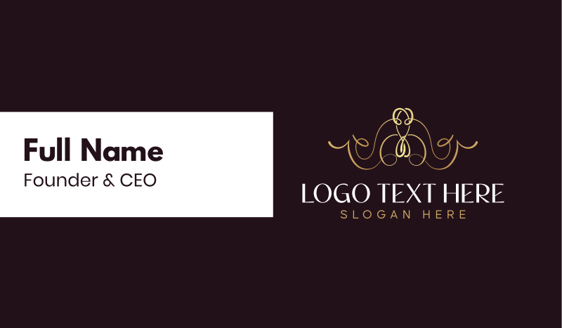 Elegant Premium Boutique Business Card