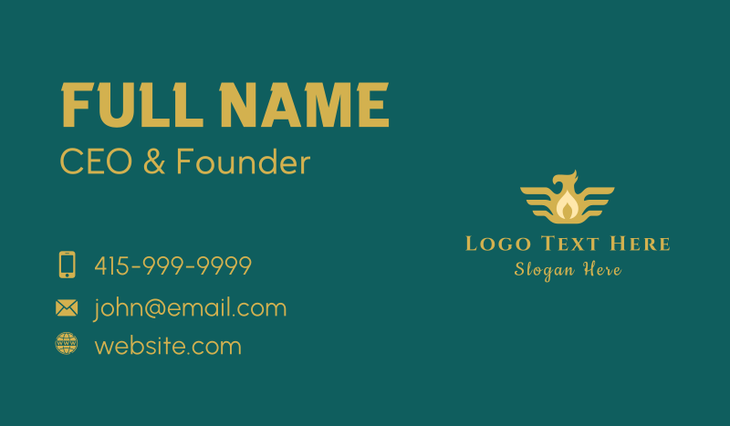 Gold Phoenix Company  Business Card