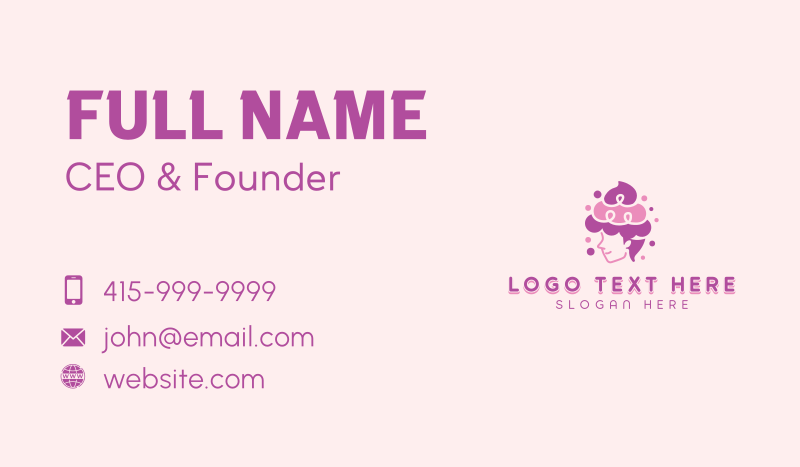 Cupcake Woman Bakery Business Card