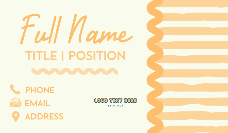 Cute Generic Quirky Business Card