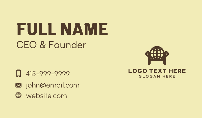 Global Furnishing Company Business Card