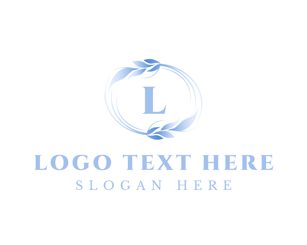 Elegant Leaf Crest Emblem