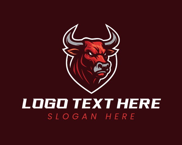 Gaming Bull Mascot