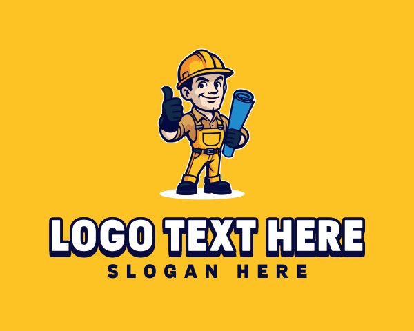 Construction Engineer Mascot
