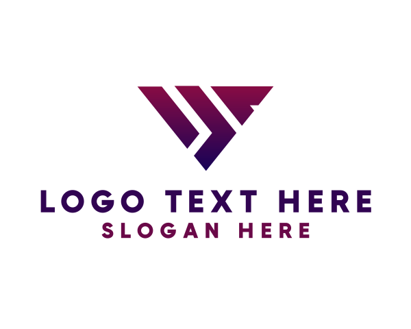 Modern Purple Triangle