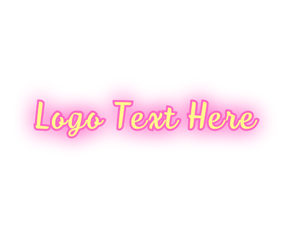 Disco Glow Text Design