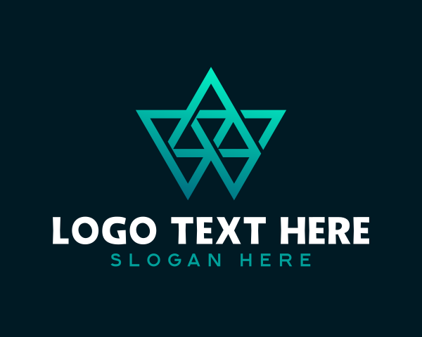 Modern Geometric Tech Triangles
