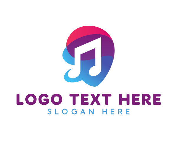 Gradient Music Note