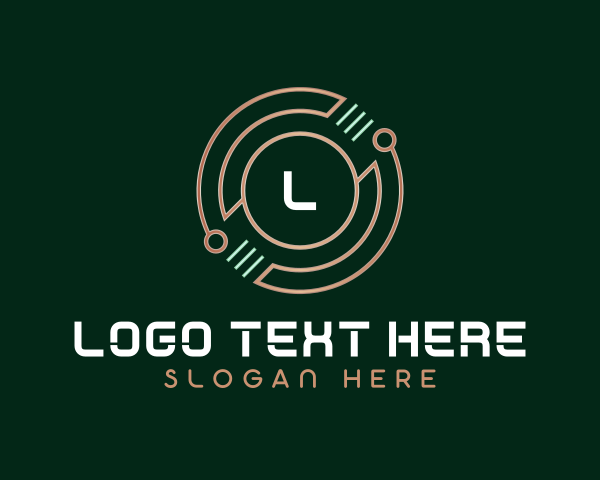 Cyber Circuit Tech Emblem